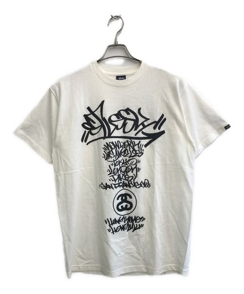 stussy（ステューシー）stussy (ステューシー) 90'sヴィンテージTシャツ ホワイト サイズ:SIZE Lの古着・服飾アイテム