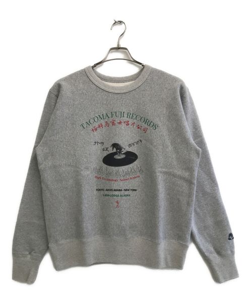 TACOMA FUJI RECORDS（タコマ フジ レコード）TACOMA FUJI RECORDS (タコマ フジ レコード) SEA OF LOVE CREW NECK SWEAT グレー サイズ:SIZE Mの古着・服飾アイテム