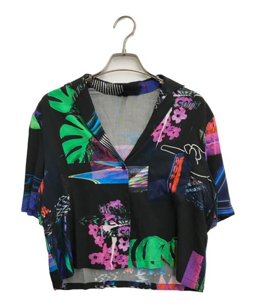 Desigual（デシグアル）Desigual (デシグアル) 総柄シャツ ブラック サイズ:SIZEMの古着・服飾アイテム