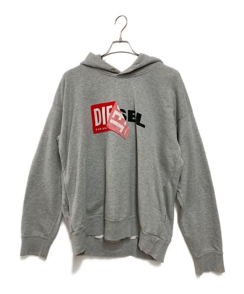 DIESEL（ディーゼル）DIESEL (ディーゼル) プルオーバーパーカー グレー サイズ:-の古着・服飾アイテム