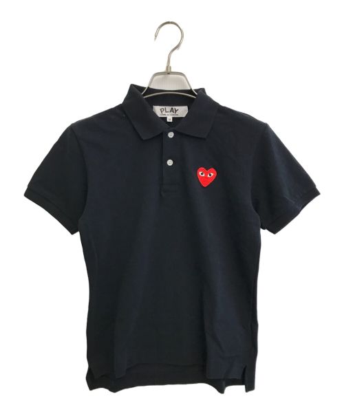 PLAY COMME des GARCONS（プレイ コムデギャルソン）PLAY COMME des GARCONS (プレイ コムデギャルソン) ポロシャツ ブラック サイズ:Mの古着・服飾アイテム