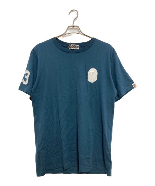 A BATHING APE（アベイシングエイプ）A BATHING APE (アベイシングエイプ) 刺繍ロゴTシャツ グリーン サイズ:SIZE XL 未使用品の古着・服飾アイテム