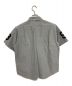 A BATHING APE (アベイシングエイプ) 刺繍ロゴシャツ グレー サイズ:XL：6000円