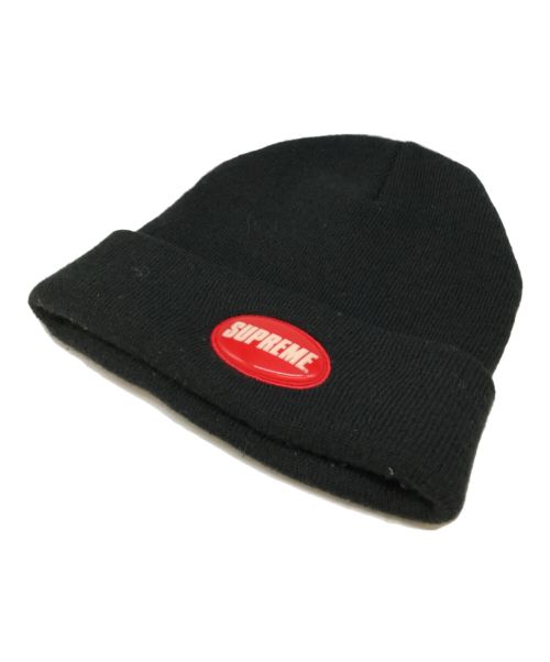 SUPREME（シュプリーム）SUPREME (シュプリーム) Rubber Patch Beanie ブラックの古着・服飾アイテム