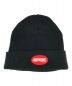 SUPREME (シュプリーム) Rubber Patch Beanie ブラック：6000円