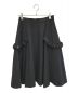 noir kei ninomiya（ノワール ケイ ニノミヤ）の古着「フラワーデザインスカート」｜ブラック