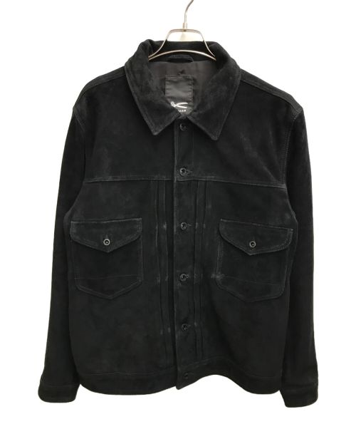 Denham（デンハム）Denham (デンハム) NORTON JACKET SUEDE LEATHER ブラック サイズ:SIZE Mの古着・服飾アイテム