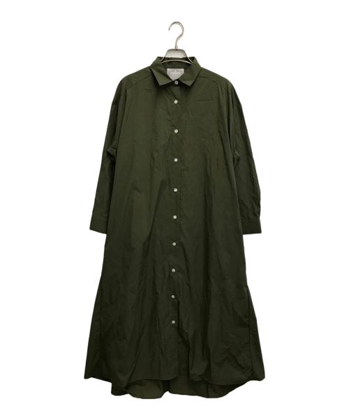 BEARDSLEY（ビアズリー）BEARDSLEY (ビアズリー) ナイロンシャツワンピース カーキ サイズ:SIZE Freeの古着・服飾アイテム