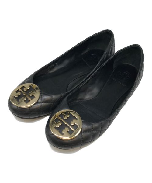 TORY BURCH（トリーバーチ）TORY BURCH (トリーバーチ) レザーキルティングパンプス ブラック サイズ:SIZE 7Mの古着・服飾アイテム