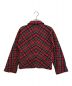 tricot COMME des GARCONS (トリココムデギャルソン) 丸襟チェック柄ジャケット レッド×グリーン サイズ:SIZE S：10000円