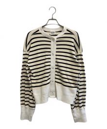 THE SHINZONE（ザ シンゾーン）の古着「BORDER CAPELIN CARDIGAN」｜アイボリー