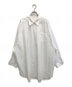 Maison Margielaメゾンマルジェラ）の古着「コットンポプリンシャツドレス」｜ホワイト