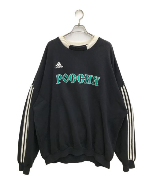 adidas（アディダス）adidas (アディダス) Gosha Rubchinskiy (ゴーシャラブチンスキー) SWEAT TOP ブラック サイズ:4XOの古着・服飾アイテム