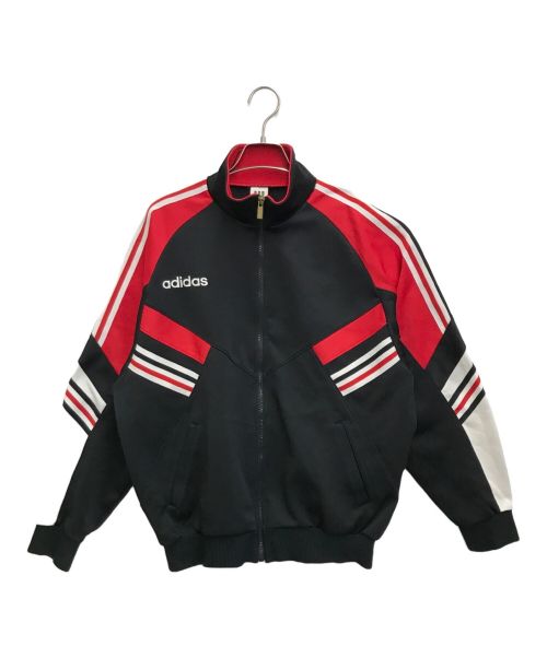 adidas（アディダス）adidas (アディダス) トラックジャケット ブラック×レッド サイズ:SIZE0の古着・服飾アイテム