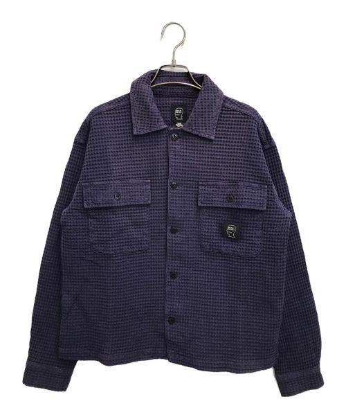 BRAIN DEAD（ブレインデッド）BRAIN DEAD (ブレインデッド) wafifle button front shirt パープル サイズ:SIZE XSの古着・服飾アイテム