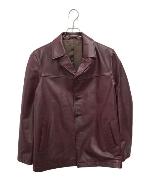 Paul Smith London（ポールスミスロンドン）Paul Smith London (ポールスミスロンドン) レザージャケット レッド サイズ:SIZE Lの古着・服飾アイテム