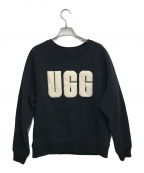 UGGアグ）の古着「Madeline Fuzzy Logo Crewneck」｜ブラック