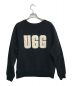 UGG（アグ）の古着「Madeline Fuzzy Logo Crewneck」｜ブラック