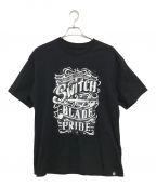 SWITCHBLADEスイッチブレード）の古着「OLD SIGNS PRIDE TEE」｜ブラック