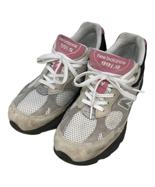 NEW BALANCE（ニューバランス）NEW BALANCE (ニューバランス) ローカットスニーカー グレー×ピンク サイズ:SIZE 8 1/2の古着・服飾アイテム