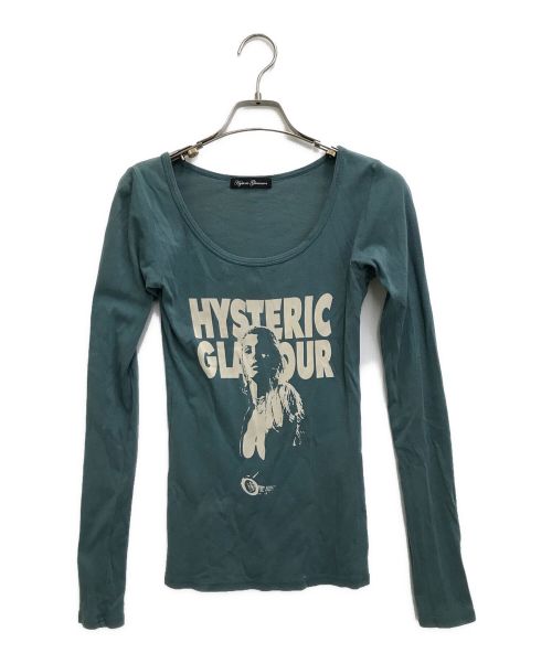 Hysteric Glamour（ヒステリックグラマー）Hysteric Glamour (ヒステリックグラマー) ガールプリントカットソー ブルー サイズ:FREEの古着・服飾アイテム