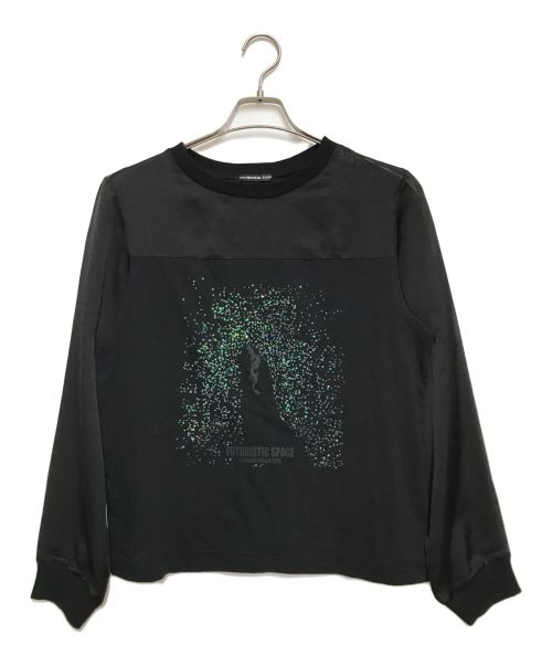 VIVIENNE TAM（ヴィヴィアンタム）VIVIENNE TAM (ヴィヴィアンタム) DRAGON SWIMMING IN SPACE T-SHIRT ブラック サイズ:SIZE 40の古着・服飾アイテム