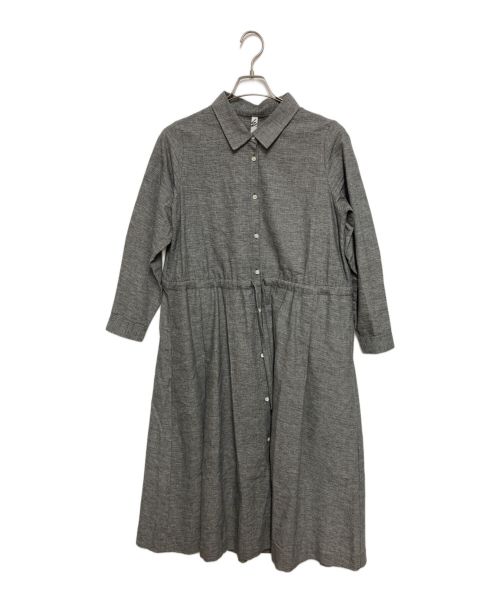 MOTHERHOUSE（マザーハウス）MOTHERHOUSE (マザーハウス) インドコットンシャツワンピース グレー サイズ:SIZE Mの古着・服飾アイテム