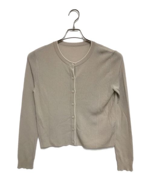 FOXEY（フォクシー）FOXEY (フォクシー) THE NICOLA CARDIGAN ベージュ サイズ:38の古着・服飾アイテム