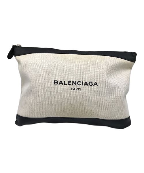 BALENCIAGA（バレンシアガ）BALENCIAGA (バレンシアガ) クラッチバッグ ホワイト×ブラック サイズ:-の古着・服飾アイテム