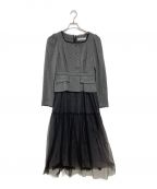 HER LIP TOハーリップトゥ）の古着「Baccarat Tule Long Dress」｜グレー