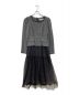 Her lip to（ハーリップトゥ）の古着「Baccarat Tule Long Dress」｜グレー