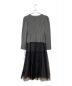 Her lip to (ハーリップトゥ) Baccarat Tule Long Dress グレー サイズ:M 未使用品：10000円