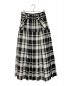 HER LIP TO（ハーリップトゥ）の古着「Pleated Checkered Twill Long Skirt」｜ブラック×ホワイト