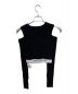 THINGS THAT MATTER (シングスザットマター) V-NECK NOTCH TERECO RIB CROPPED TOPS ブラック サイズ:Free 未使用品：8000円