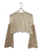 ackaエーシーケーエー）の古着「flare sleeve ami tops」｜ベージュ