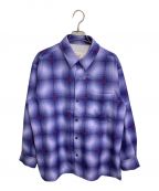 ENDRECHERI×ZOZOエンドリケリー×ゾゾ）の古着「ORIGINAL SWIM CHECK SHIRT」｜パープル