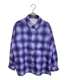 ENDRECHERI×ZOZO（エンドリケリー×ゾゾ）の古着「ORIGINAL SWIM CHECK SHIRT」｜パープル