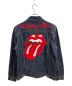 THE ROLLING STONES (ザ ローリングストーンズ) バックワッペンデニムジャケット インディゴ サイズ:M：6000円