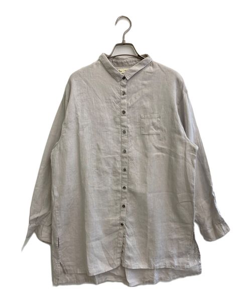 SISAM（シサム）SISAM (シサム) リネンシャツ グレー サイズ:-の古着・服飾アイテム