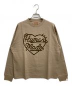 HUMAN MADEヒューマンメイド）の古着「HEART L/S T-SHIRT」｜ブラウン