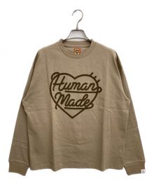 HUMAN MADE（ヒューマンメイド）の古着「HEART L/S T-SHIRT」｜ブラウン