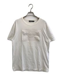 DOLCE & GABBANA（ドルチェ＆ガッバーナ）の古着「エンボスロゴTシャツ」｜ホワイト