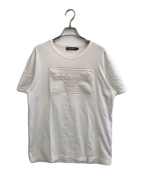 DOLCE & GABBANA（ドルチェ＆ガッバーナ）DOLCE & GABBANA (ドルチェ＆ガッバーナ) エンボスロゴTシャツ ホワイト サイズ:50の古着・服飾アイテム