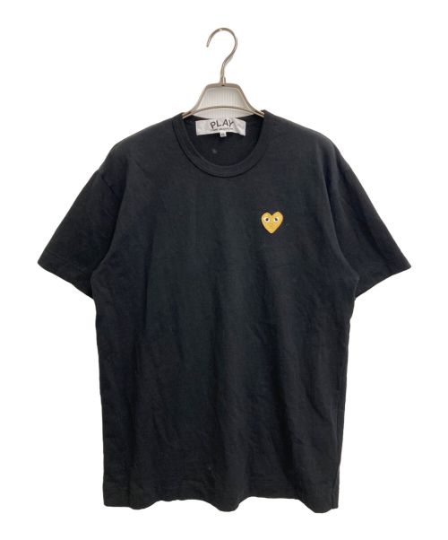 PLAY COMME des GARCONS（プレイ コムデギャルソン）PLAY COMME des GARCONS (プレイ コムデギャルソン) GOLD HEART T-SHIRT ブラック サイズ:XLの古着・服飾アイテム