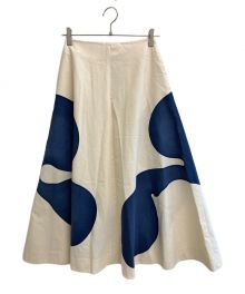 marimekko（マリメッコ）の古着「Migil cotton skirt」｜アイボリー