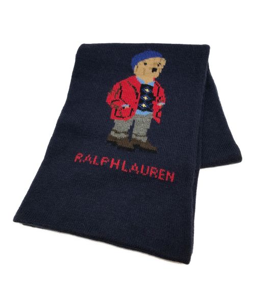 RALPH LAUREN（ラルフローレン）RALPH LAUREN (ラルフローレン) ポロベアマフラー ネイビー サイズ:-の古着・服飾アイテム