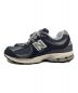 NEW BALANCE (ニューバランス) ローカットスニーカー ネイビー×グレー サイズ:27cm：12000円