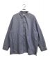 Graphpaper（グラフペーパー）の古着「High Count Broad Regular Collar Shirt」｜ブルー×ホワイト