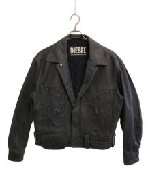 DIESEL（ディーゼル）の古着「L-MARTINレザージャケット」｜ブラック