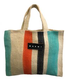 MARNI（マルニ）の古着「編込みハンドバッグ」｜ベージュ